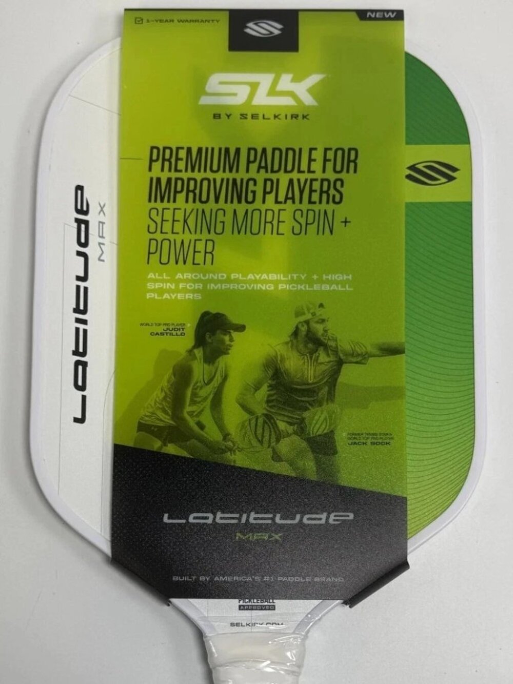 SLK Latitude 2.0 MAX Balanced Pickleball Graphite Paddle Rev-Core+ | Citron NEW